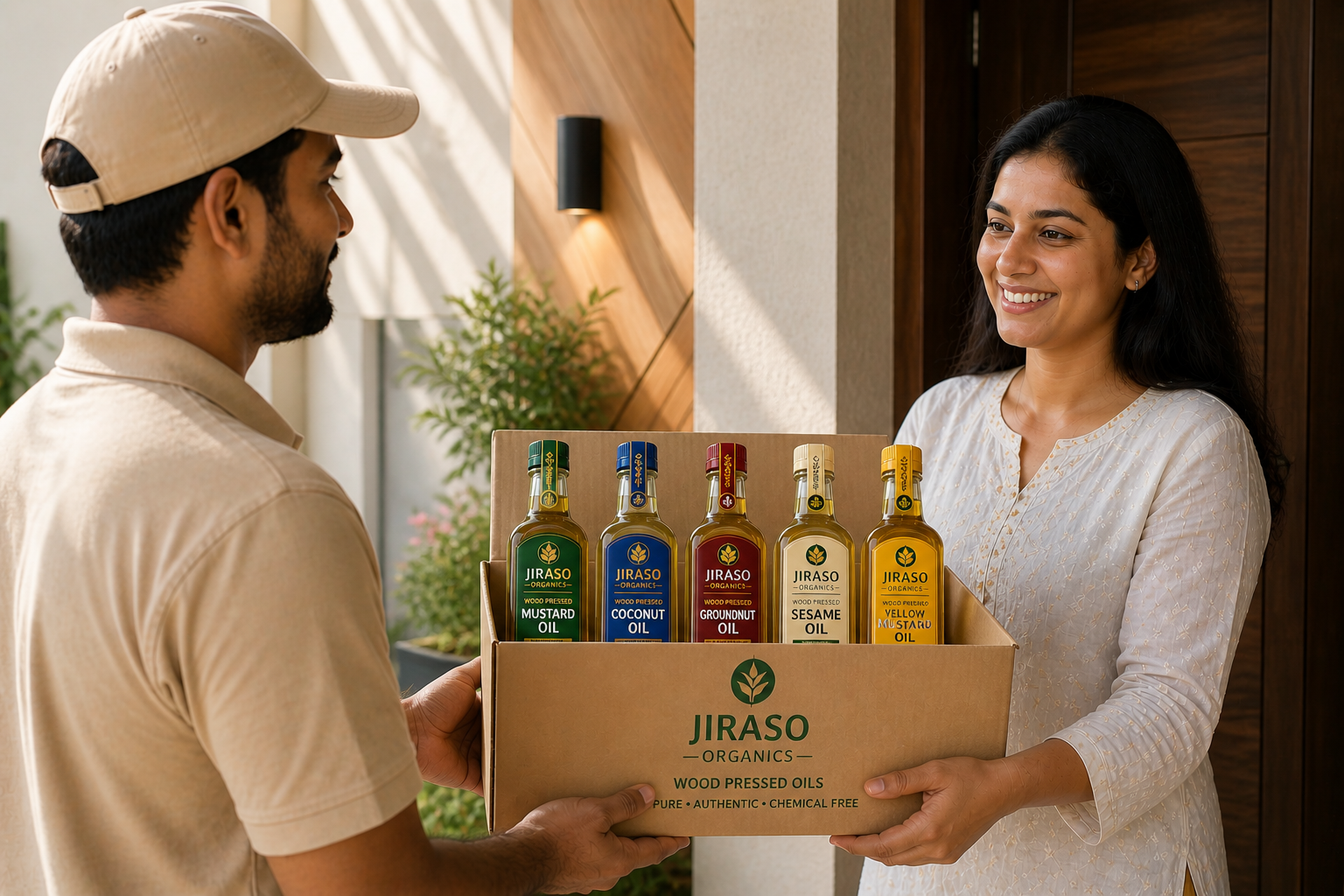 Packed bottles ready